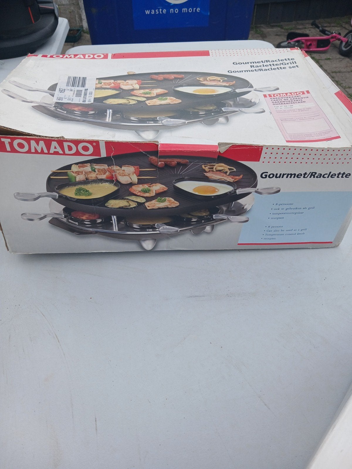 Tomado Gourmet/Raclette set, Witgoed en Apparatuur, Gourmetstellen, Ophalen, Nieuw, 4 t/m 7 personen