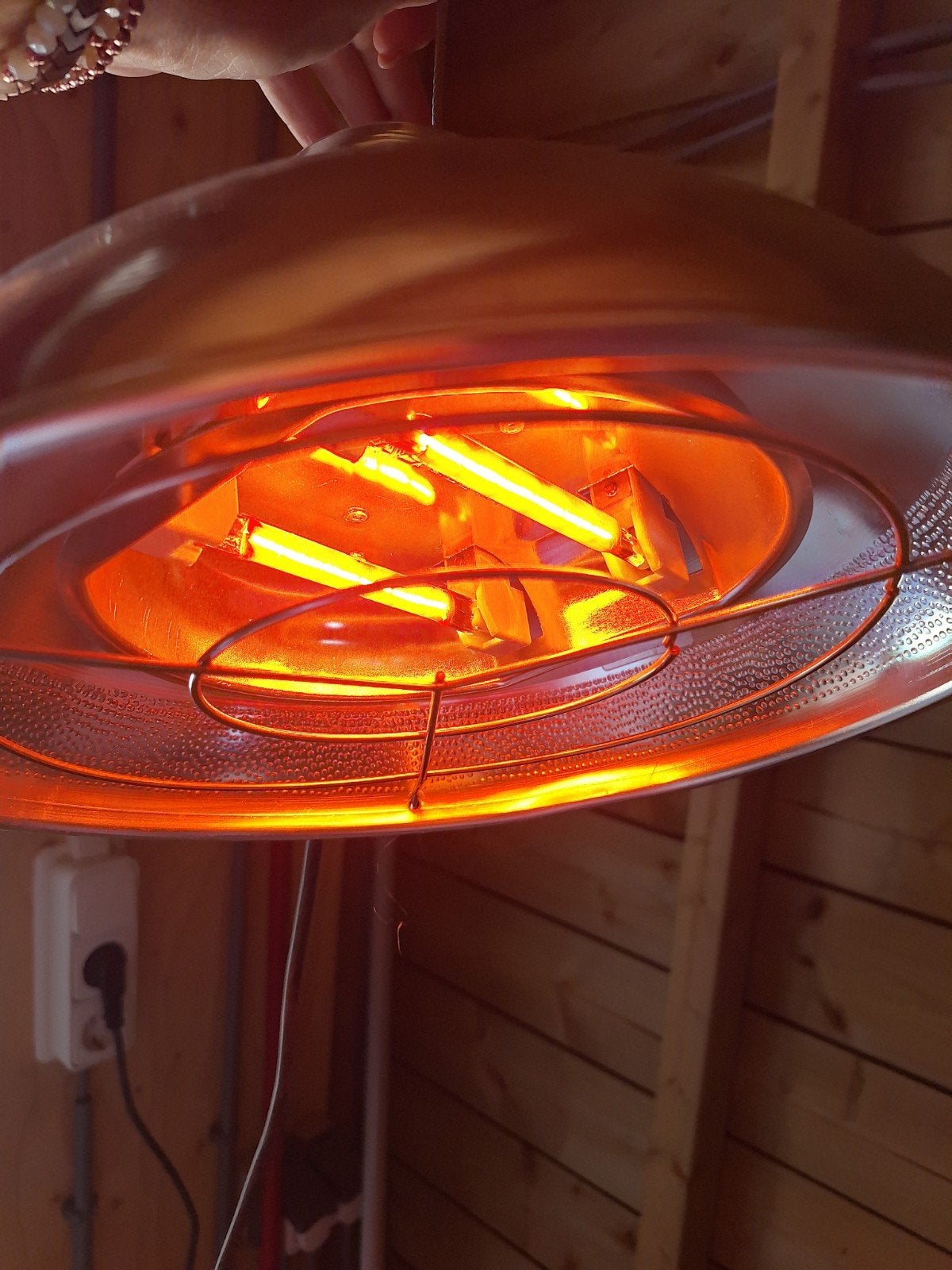 Warmtelamp XIRIO Halogen voor dieren of terras, Overige merken, Gebruikt, Zilver, Ophalen