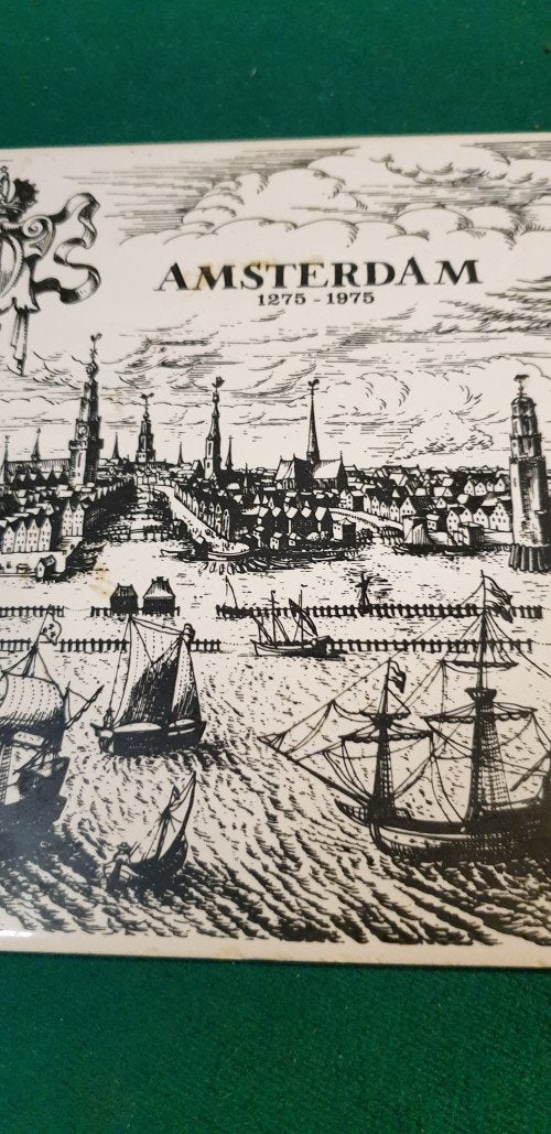 wandtegel amsterdam1275-1975, Ophalen of Verzenden, 'T Olde Gre-j, Info@toldegrej.nl, Endepoelstraat 20f Didam