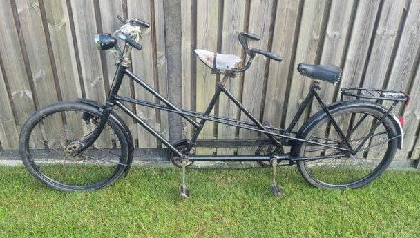 The Beri originele authentieke tandem fiets, Fietsen en Brommers, Fietsen | Tandems, Ophalen, Gebruikt, The Beri, 55 cm of meer