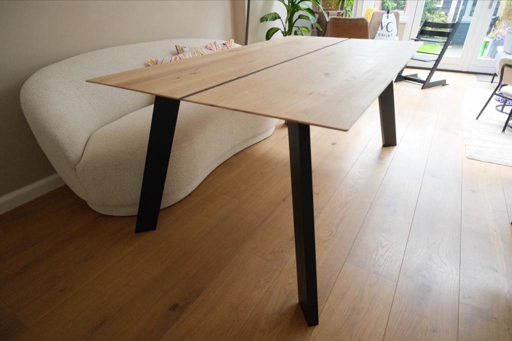 Montel Livorno eettafel, licht eikenhout 180x100x77, Huis en Inrichting, Tafels | Eettafels, Ophalen, Eikenhout, 50 tot 100 cm