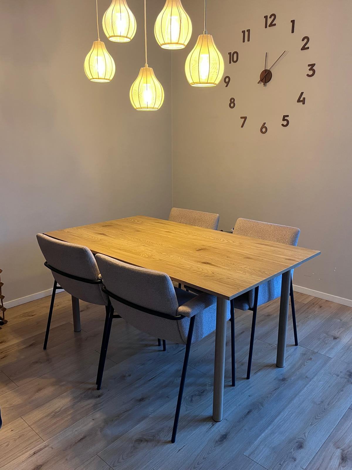 Houten eettafel, Ophalen, 50 tot 100 cm, Zo goed als nieuw, 150 tot 200 cm