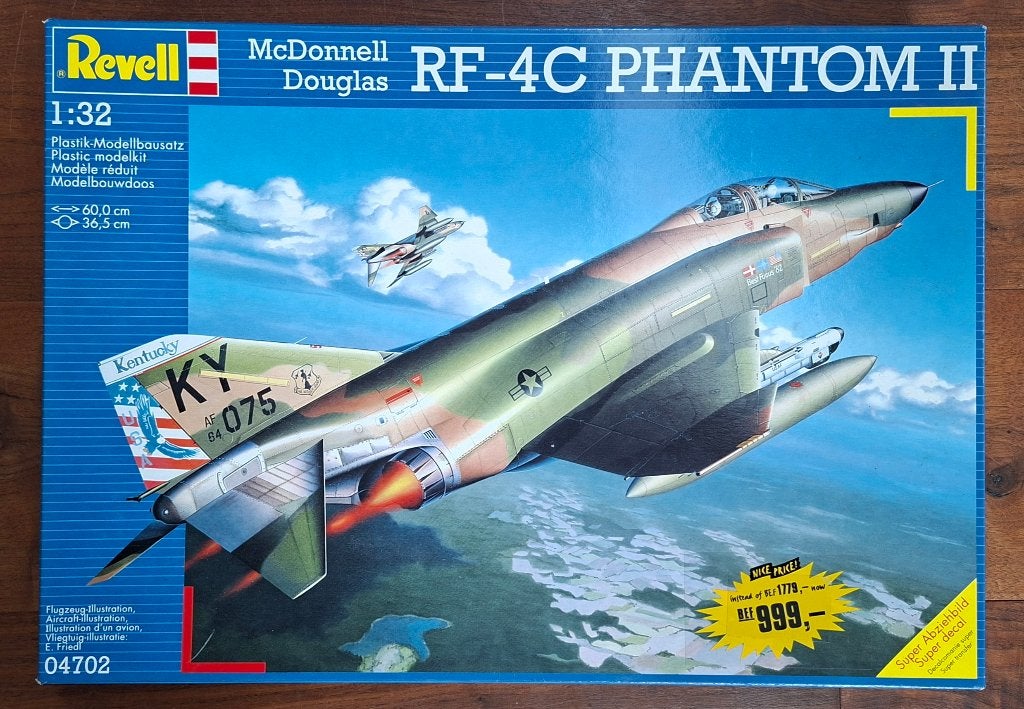 Revell 1/32 McDonnell Douglas RF-4C Phantom II, Hobby en Vrije tijd, Modelbouw | Vliegtuigen en Helikopters, Revell, Nieuw, Ophalen of Verzenden
