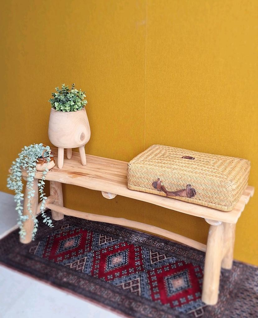 Houten bankje,, Ophalen, Vintage, Zo goed als nieuw, Nvt