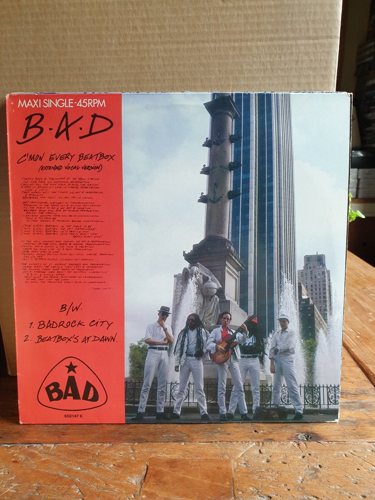 B A D - C'mon Every Beatbox, maxi single (M1), Ophalen of Verzenden, Gebruikt, 12 inch, Overige typen