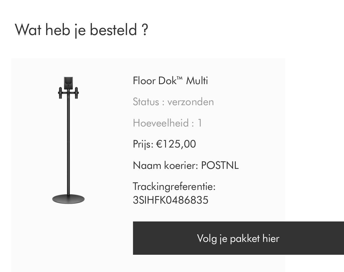 Dyson Floor Dok Multi, Ophalen, Zwart, Nieuw, Metaal