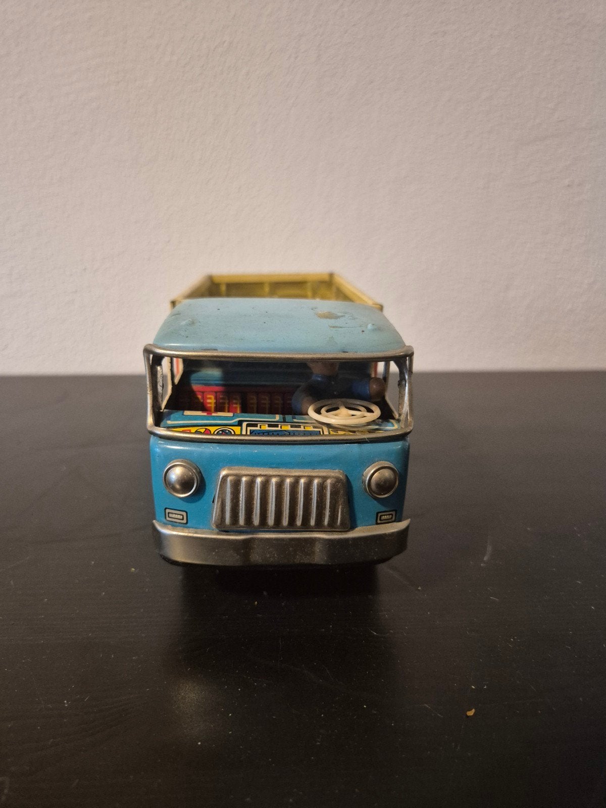 Vintage blikken speelgoed vrachtwagen, Ophalen of Verzenden, Gebruikt