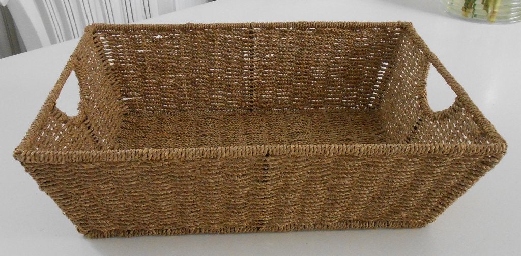 zeegras mand 42x32 cm, Met handvatten, Mand, Ophalen of Verzenden, Zo goed als nieuw