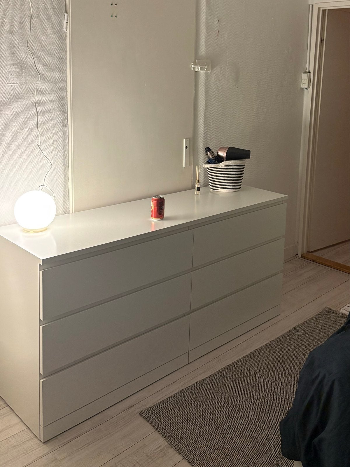 Ikea Malm Witte ladekast met 6 laden, Ophalen, Overige materialen, 100 tot 150 cm, 5 laden of meer