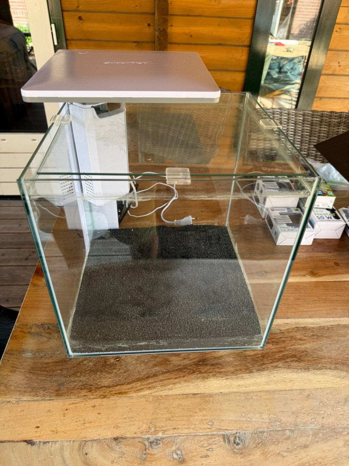 SuperFish Qubiq 30 PRO Aquarium - Complete Nano Cube Set, Dieren en Toebehoren, Ophalen, Zo goed als nieuw, Leeg aquarium
