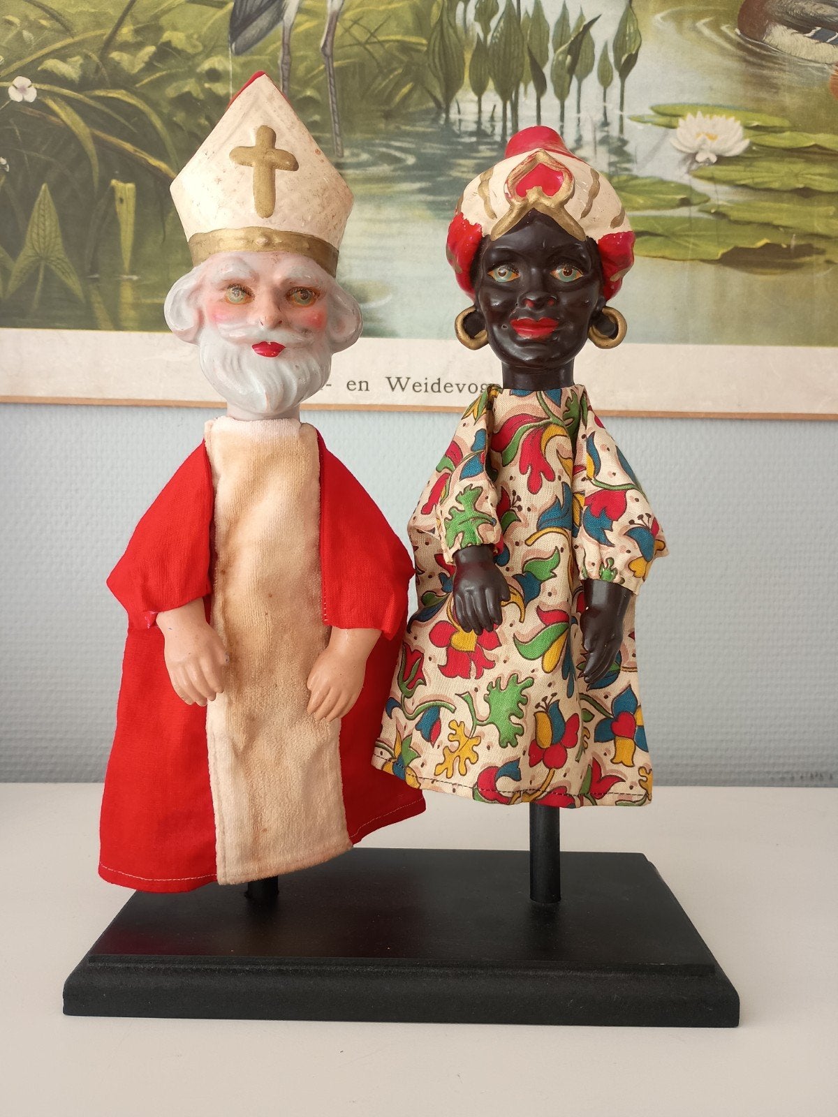 Beeusaert Deinze handpoppen; Sint Nicolaas en Pieter baas, Ophalen of Verzenden