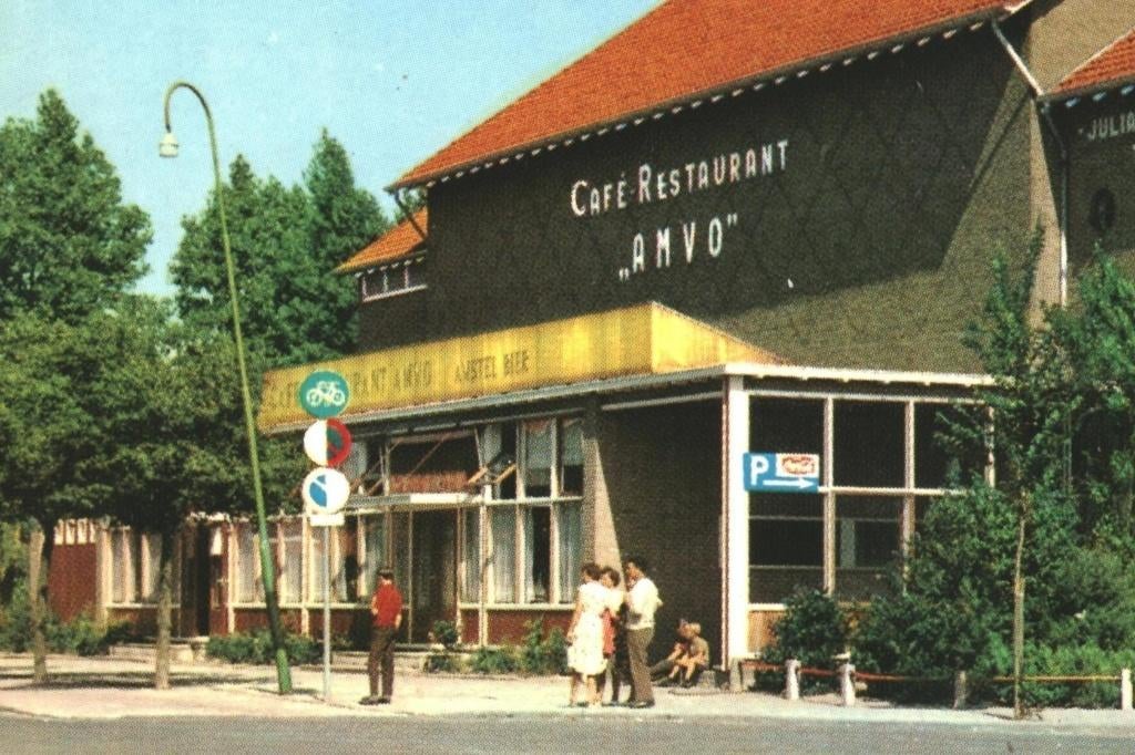 993007 Volendam NH jr 60 70 Restaurant AMVO onbeschreven, Ophalen of Verzenden, 1960 tot 1980, Ongelopen, Noord-Holland