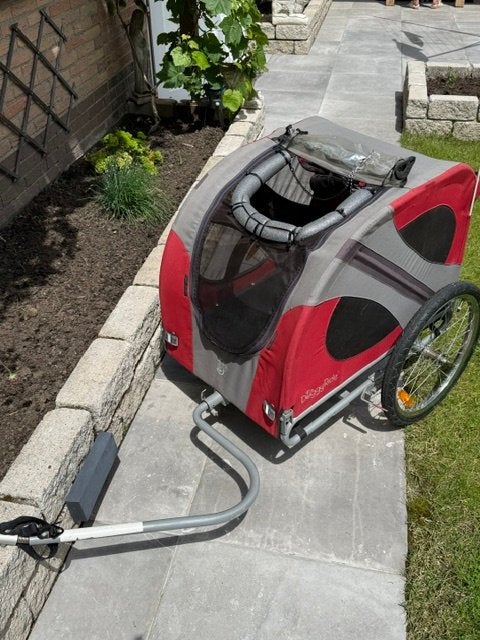 Te Koop: rode Dutchdog Doggyride Novel compleet., Fietsen en Brommers, Fietsaccessoires | Aanhangers en Karren, Ophalen, DutchDog Doggyride