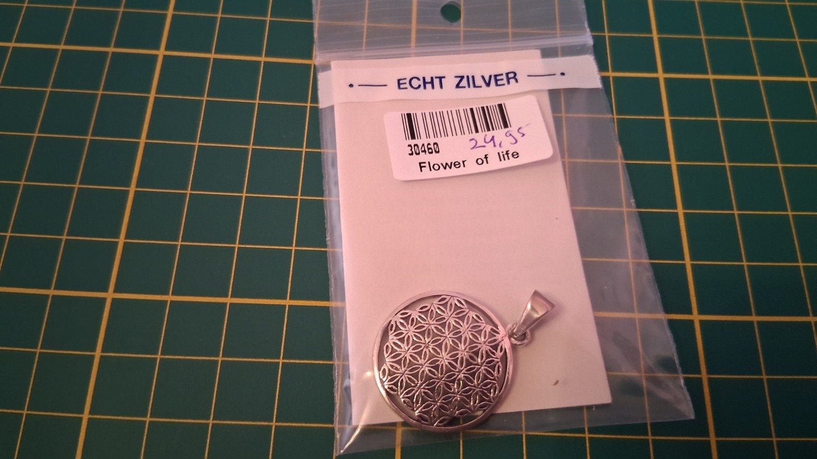 Zilveren Hanger 'Flower of Life' - Spiritueel Sieraad, Overige voorstellingen, Verzenden, Nieuw, Zilver