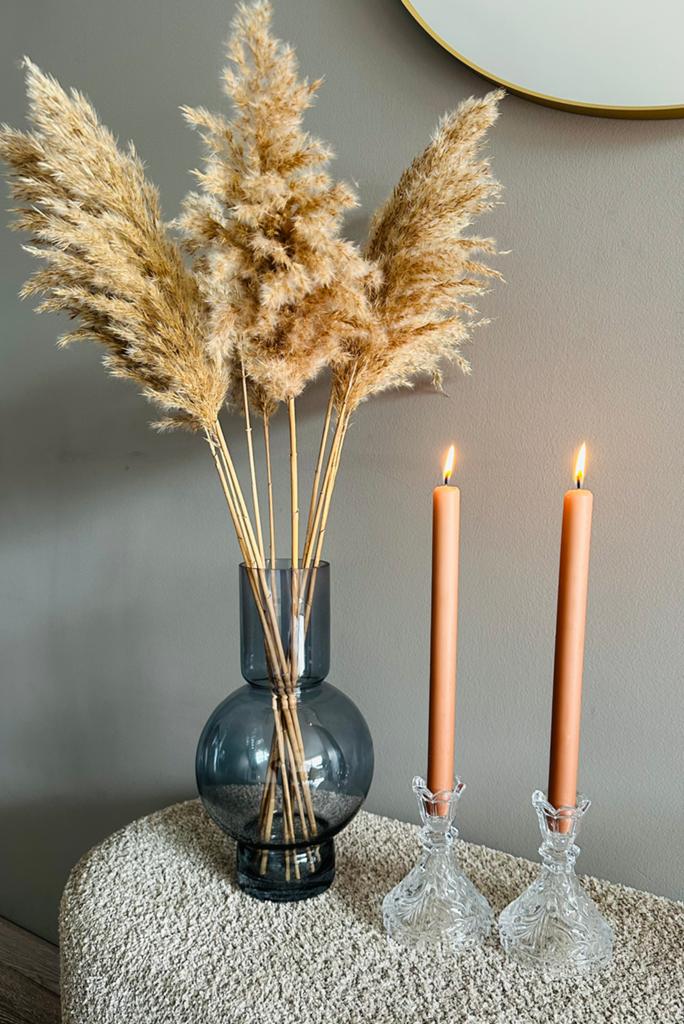 Vintage kristallen kandelaars 2 stuks Bougeoir cristal, Huis en Inrichting, Woonaccessoires | Kandelaars en Kaarsen, Ophalen of Verzenden