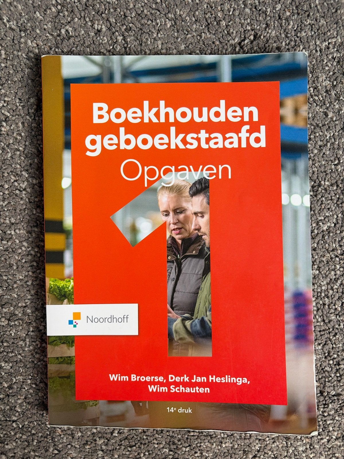 Boekhouden gebookstaafd Opgaven - 14e druk Noordhoff, Ophalen of Verzenden, Gamma, Gelezen, HBO