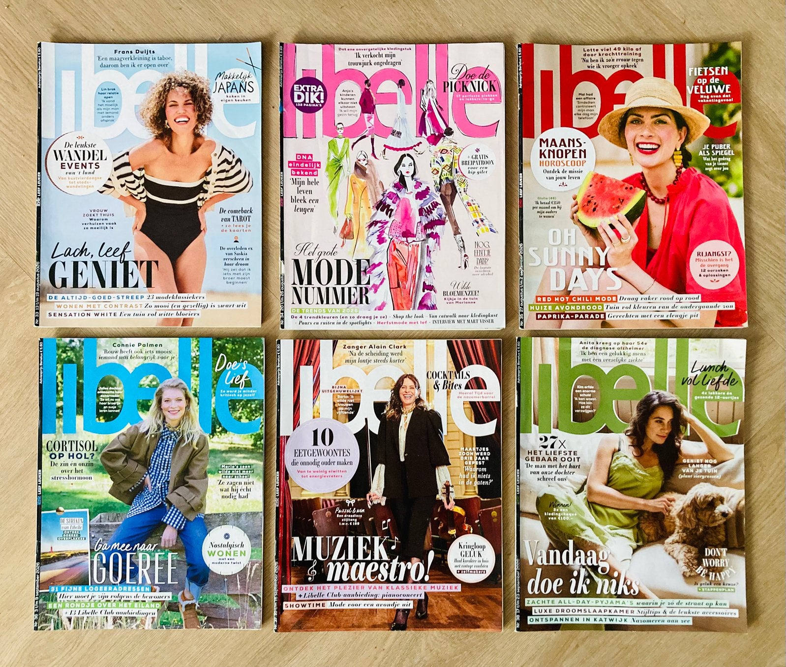 6 x Libelle tijdschrift * Recente nummers 2026 *, Ophalen of Verzenden, Gelezen, Damesbladen