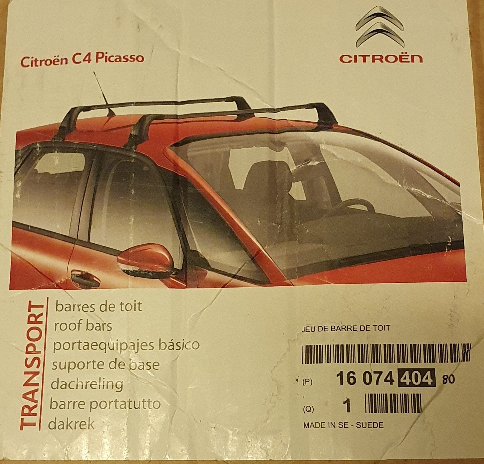 Citroën C4 (Grand) Picasso dakdragers, Ophalen, Gebruikt