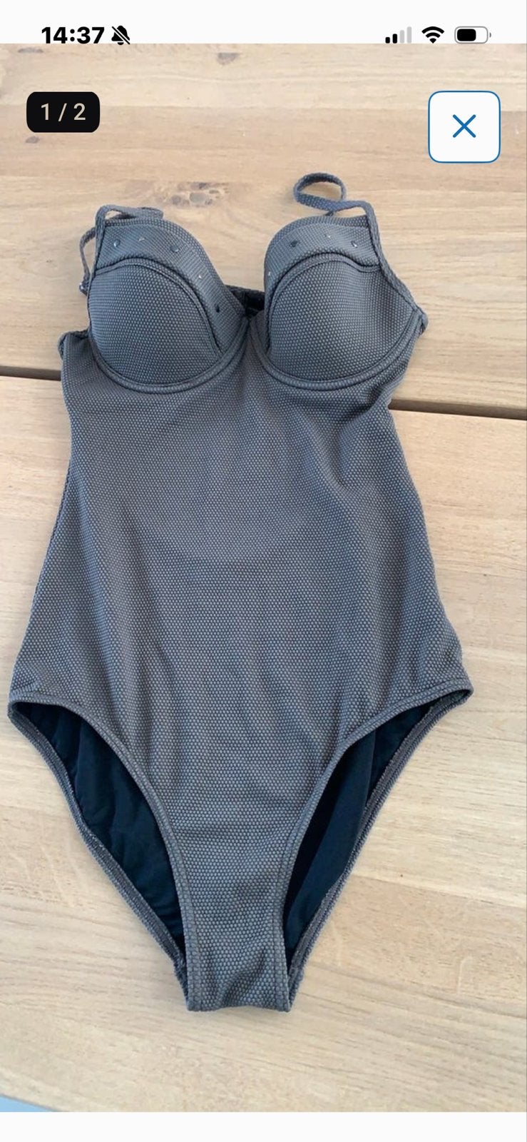 Beachwave nieuw badpak maat 38-46 met bikini sluiting groen, Ophalen of Verzenden, Nieuw, Groen, Badpak