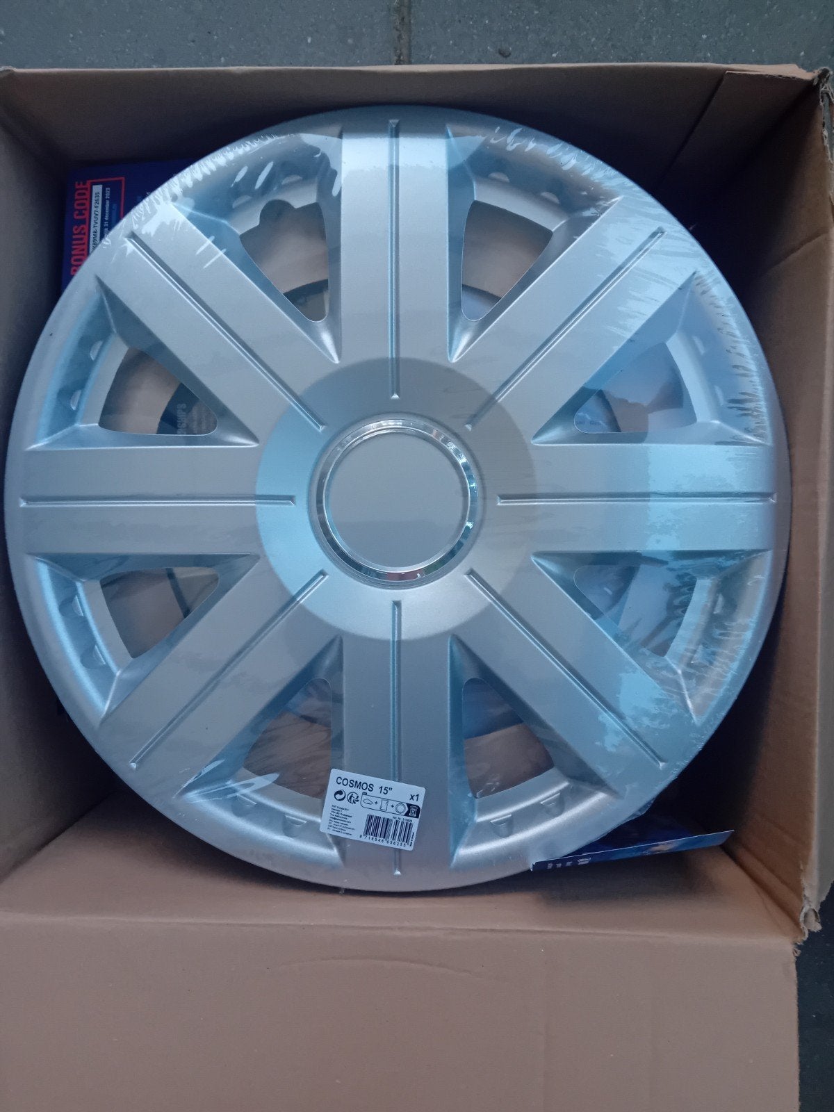 COSMOS 15" wieldop - 4 stuks- Nieuw in verpakking, Auto diversen, Wieldoppen, Ophalen of Verzenden, Nieuw