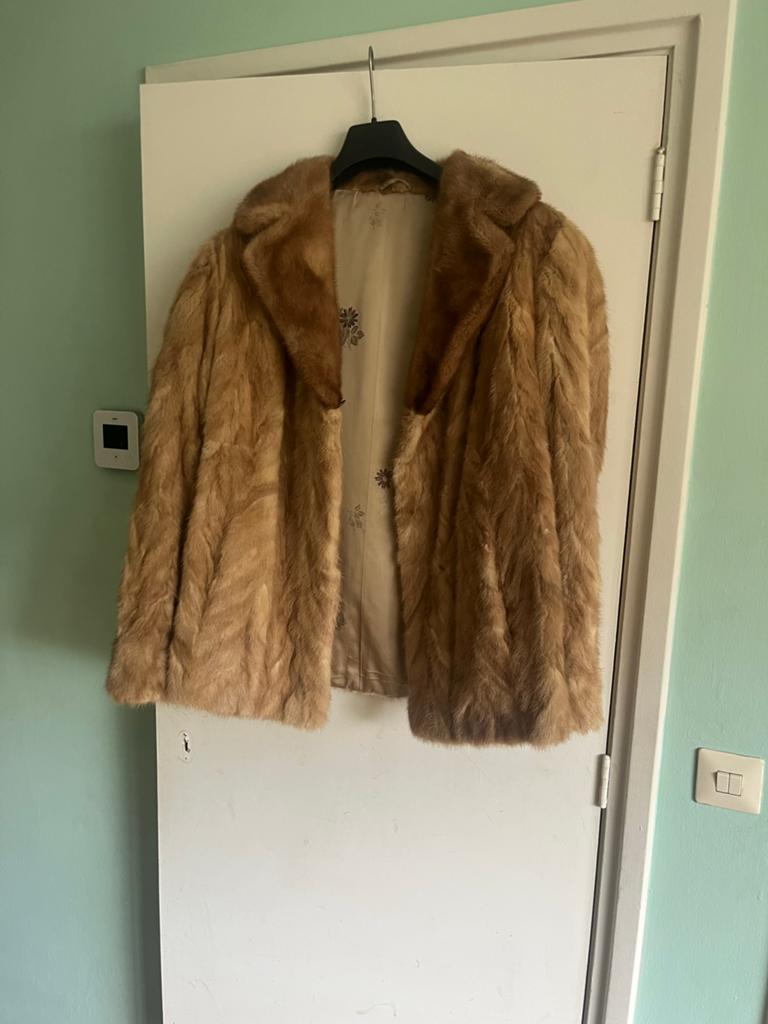 Vintage Bontjas - Elegante Bruine Jas, Kleding | Dames, Ophalen of Verzenden, Zo goed als nieuw, Maat 38/40 (M), Bruin