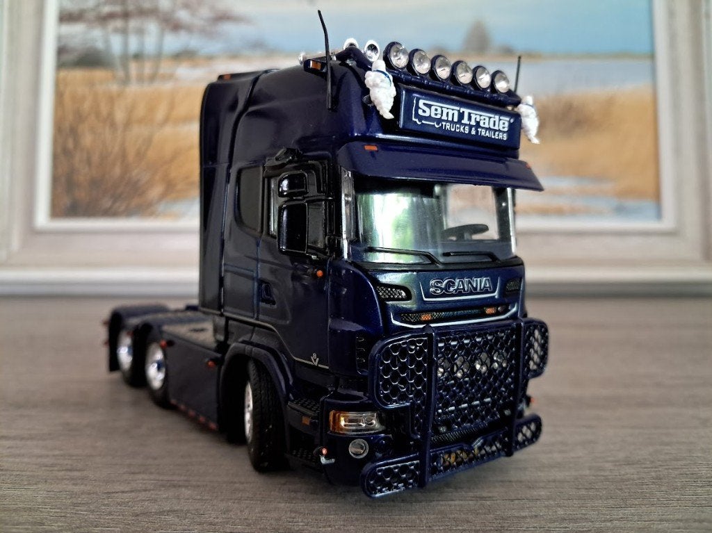 Mooie Tekno Scania V8 Semtrade, Ophalen of Verzenden, Nieuw, Bus of Vrachtwagen, Tekno