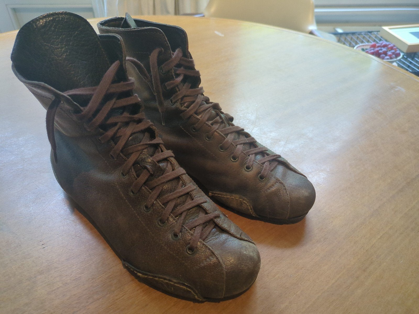 Moma herenschoenen - Maat 43 - Bruin leer, Ophalen of Verzenden, Gedragen, Bruin, Moma
