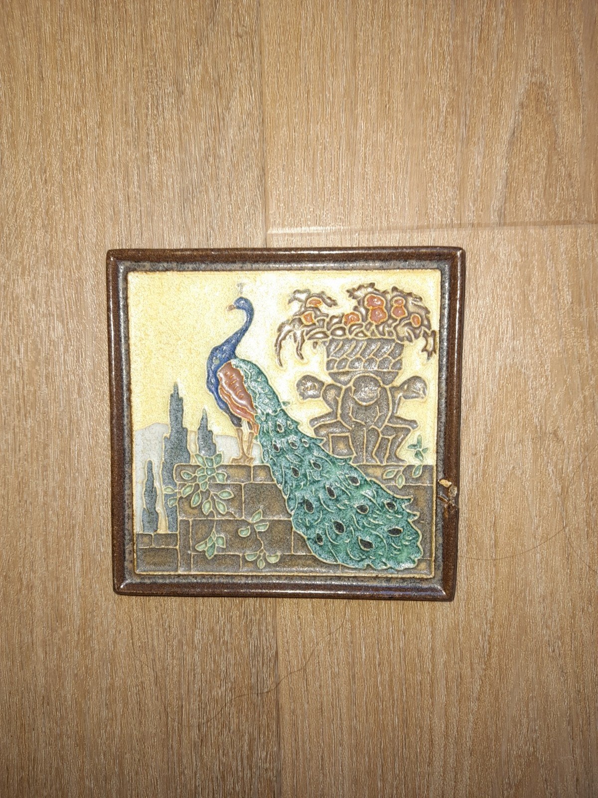 antieke cloisonné met pauwmotief, Antiek en Kunst, Ophalen