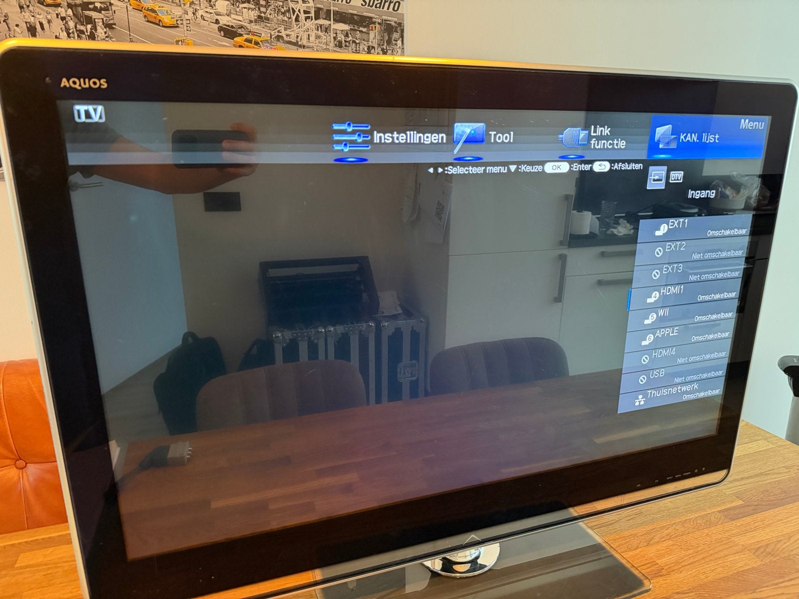 Sharp Aquos LCD TV LC-40LE820E - 40 inch Full HD, Audio, Tv en Foto, Televisies, Ophalen, Gebruikt, 50 Hz, LCD
