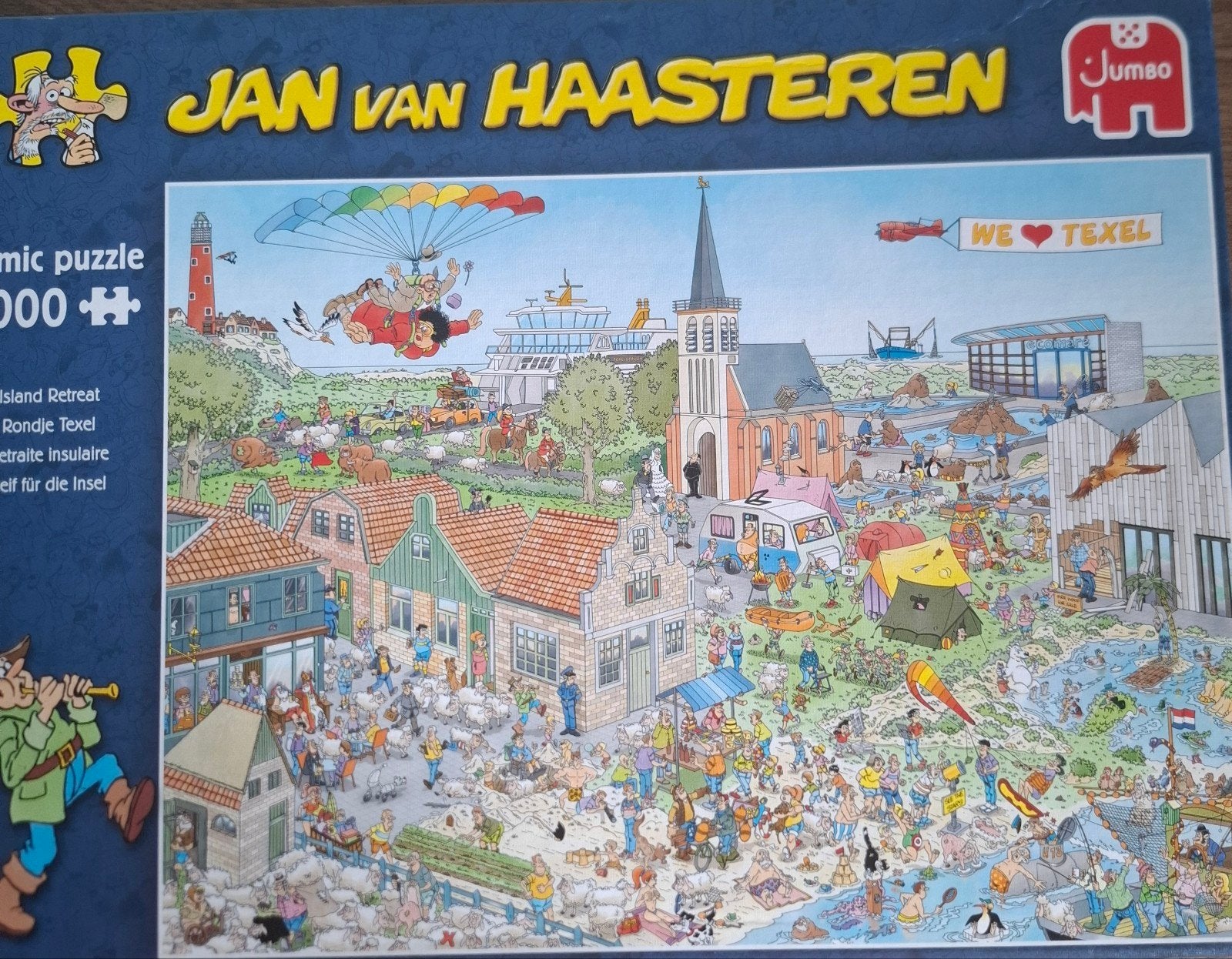 jan van haasteren, Hobby en Vrije tijd, Denksport en Puzzels, Ophalen of Verzenden, 500 t/m 1500 stukjes, Zo goed als nieuw, Legpuzzel