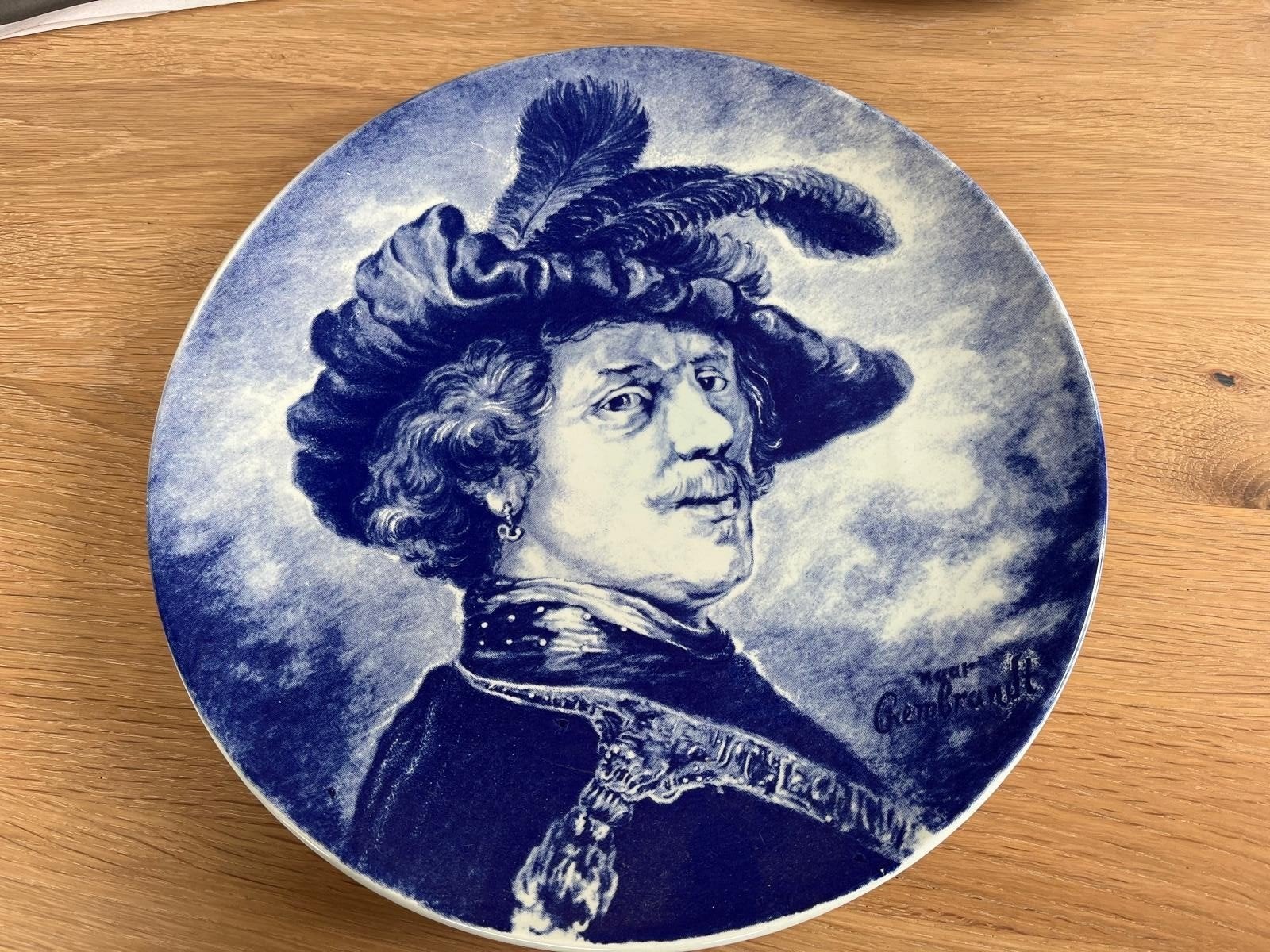 Wandbord Delftsblauw, Ophalen