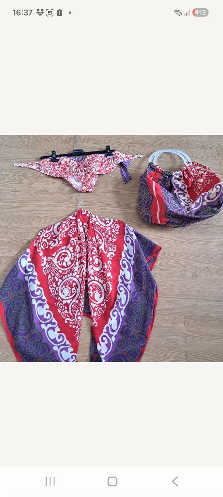Malizia by La Perla bikini+pareo+tas 3 delig, Overige typen, Ophalen of Verzenden, Zo goed als nieuw, Meerkleurig