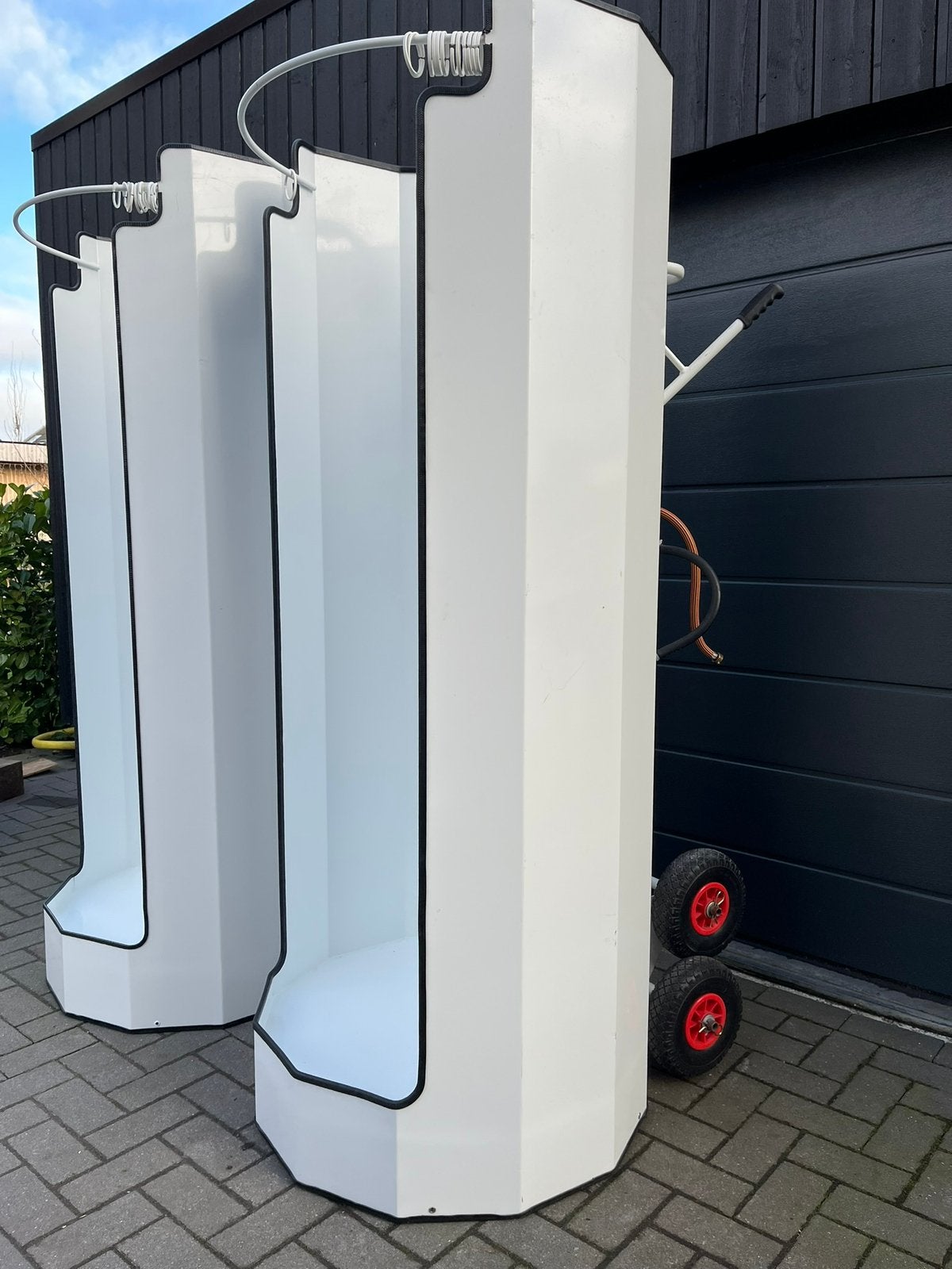 Nooddouche / mobiele douchecabine te koop aangeboden, Ophalen, Radiator, Zo goed als nieuw, 60 tot 150 cm