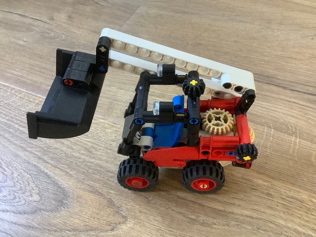 Lego Technic 42116 Mini Graver - Skid Steer Loader, Gebruikt, Lego, Ophalen of Verzenden, Complete set
