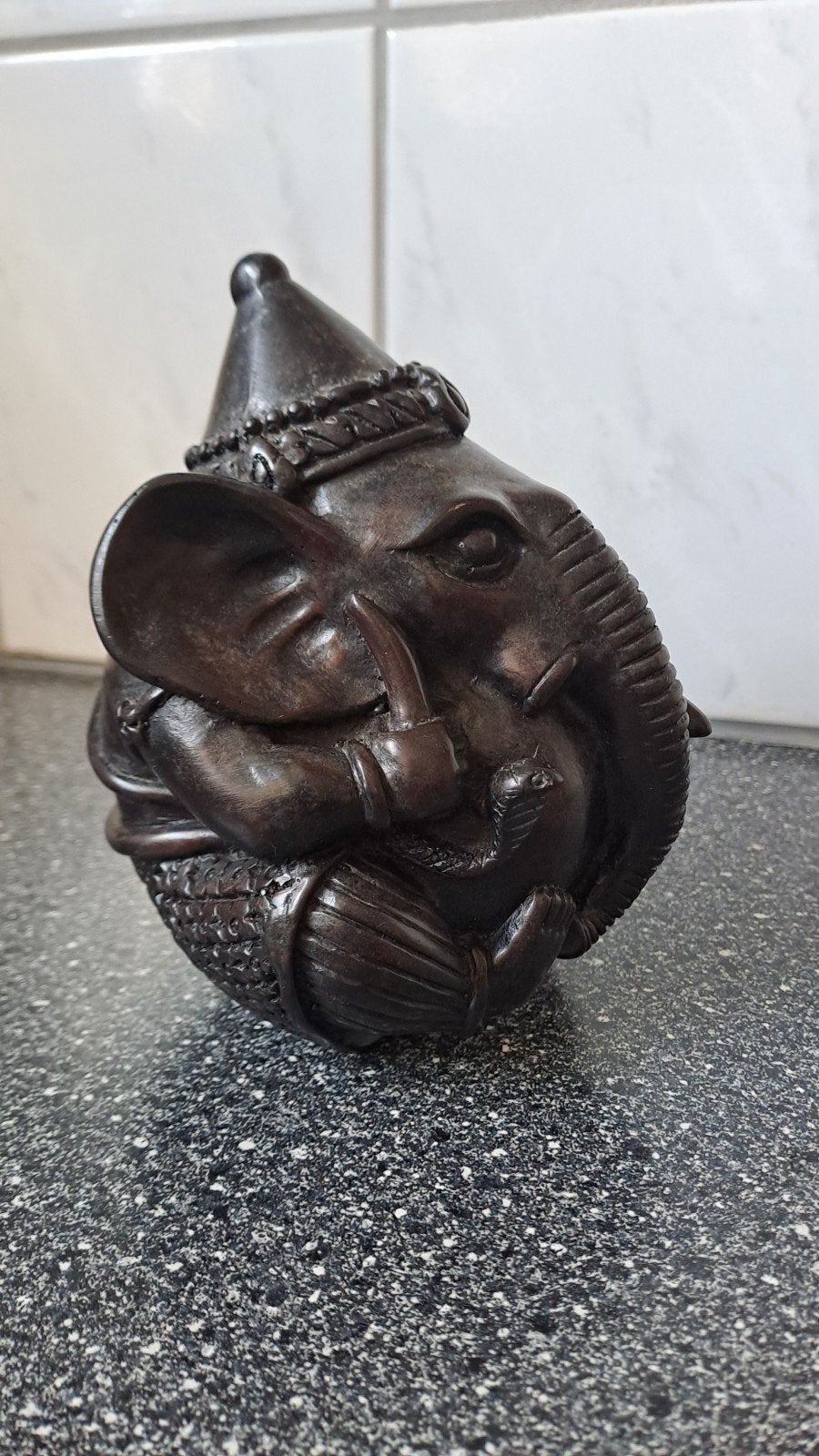 Ganesha Boeddha beeldje - Donkerbruin, Onbekend, Ophalen of Verzenden, Zo goed als nieuw, Onbekend