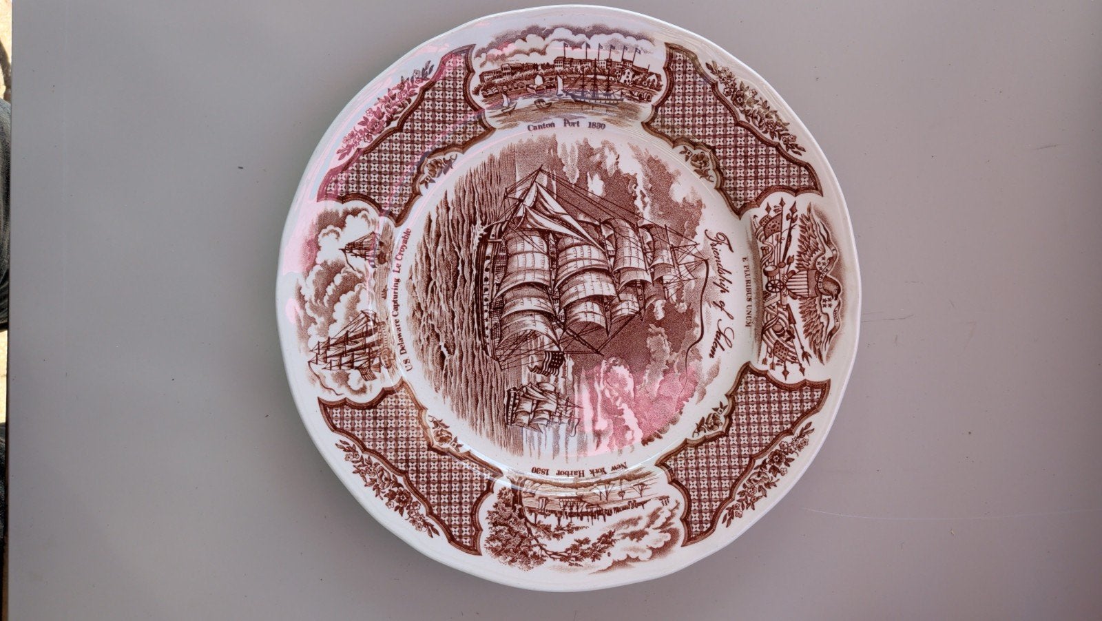 Antiek Alfred Meakin Staffordshire Engeland bord, Ophalen of Verzenden