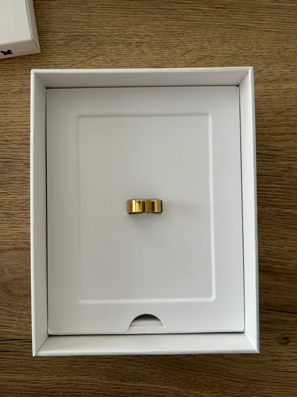 Ultrahuman air ring maat 07 goud, Gebruikt, Geel, IOS, Ophalen of Verzenden