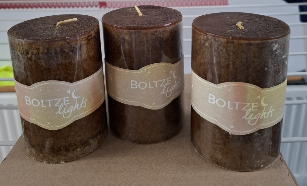 Boltze stompkaarsen, 10 cm, Overige materialen, Overige merken, Nieuw