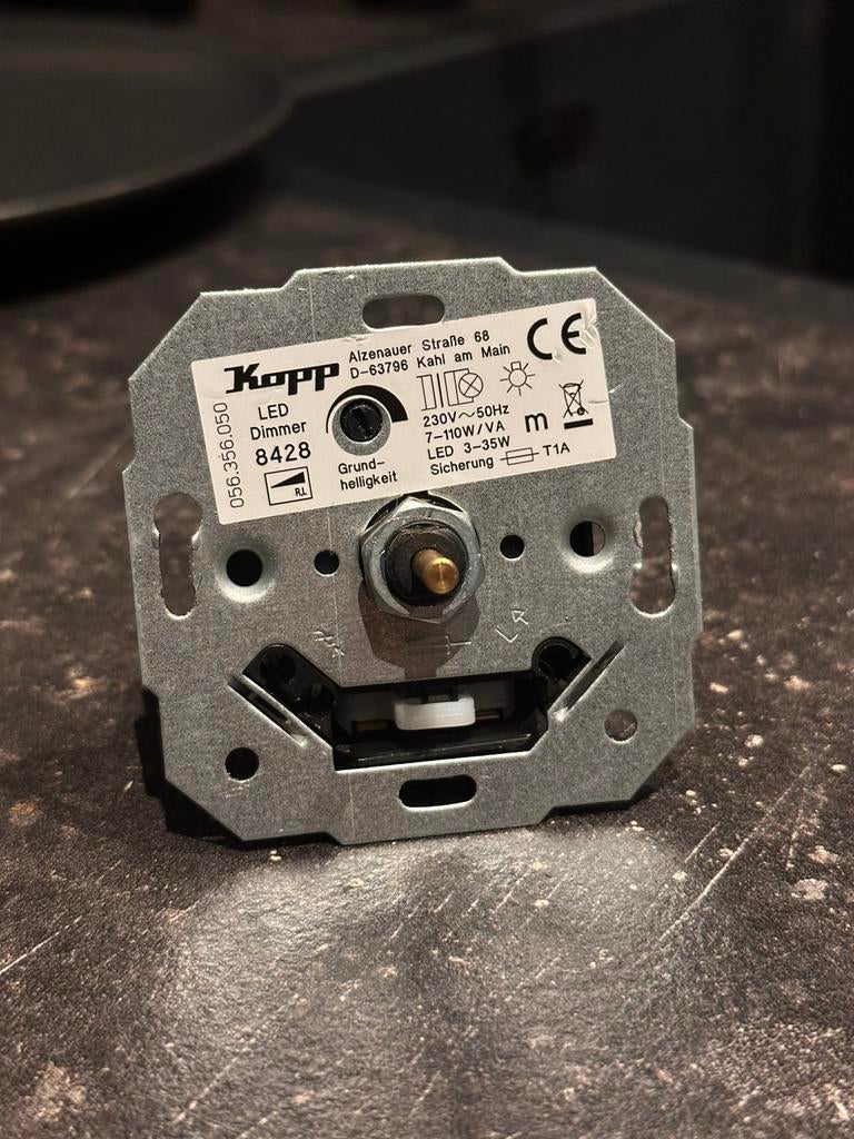 Kopp dimmer inbouw 3-35W, Ophalen of Verzenden, Zo goed als nieuw, Schakelaar