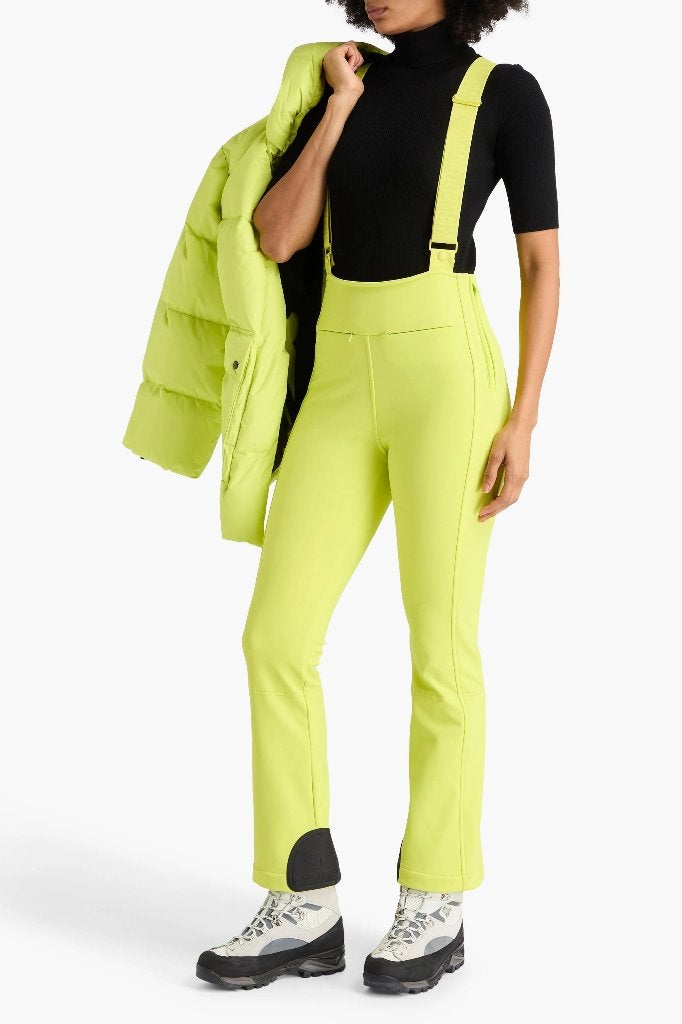 Goldbergh high end ski pants / salopette kleur lime. Maat 42, Broek, Maat 42/44 (L), Nieuw, Ophalen of Verzenden