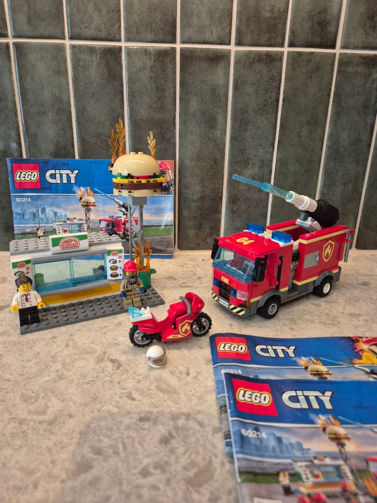 Lego City 60214 Brand bij het hamburger restaurant, City, Lego, Ophalen of Verzenden, Zo goed als nieuw