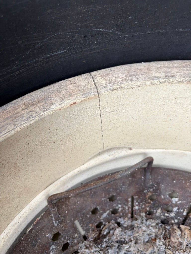 Big Green Egg Large Fire Ring Gebroken, Ophalen, Gebruikt, Big Green Egg