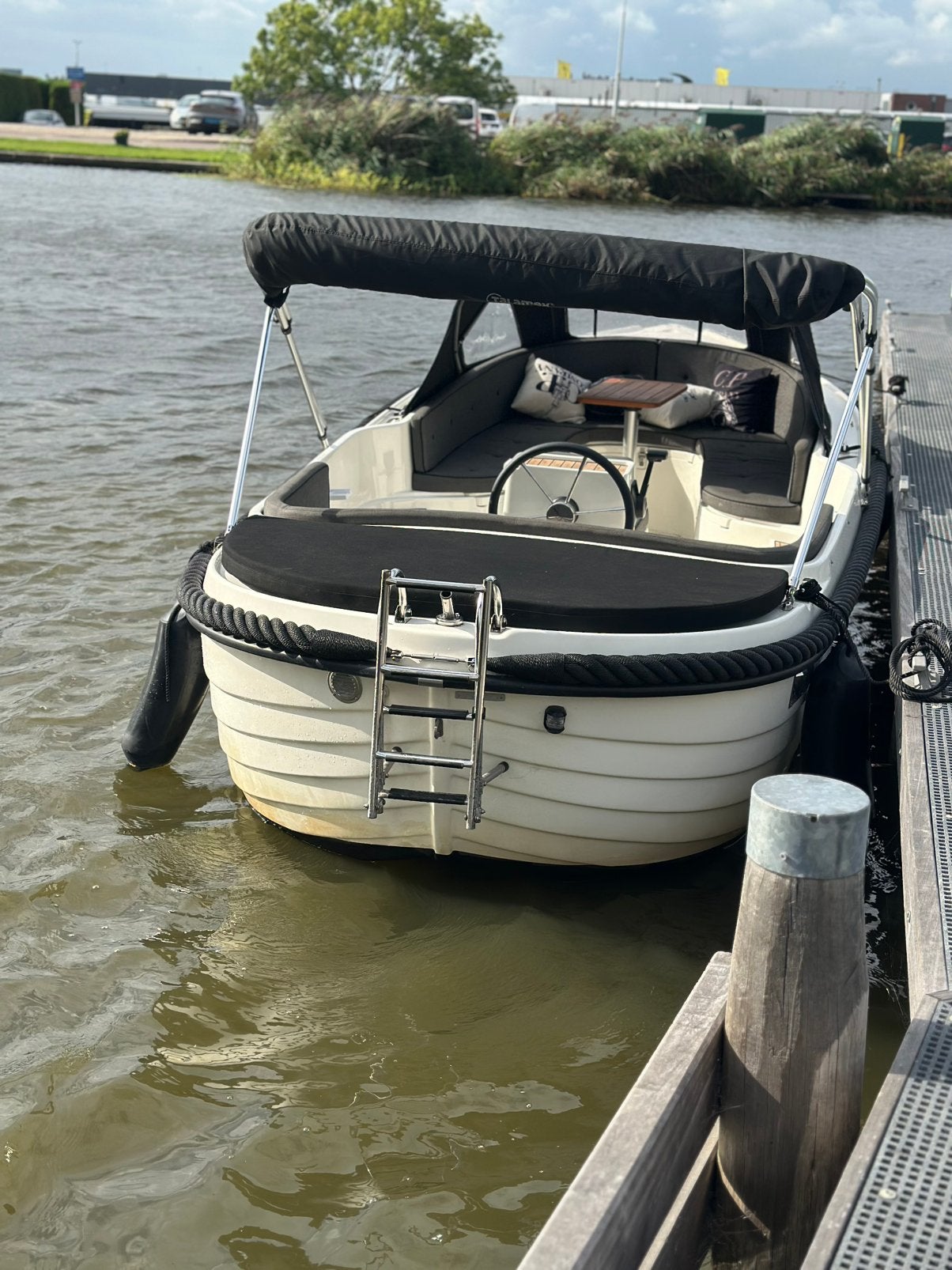 Oud Huijzer 575 met Honda 10 pk 4 takt en compleet, Watersport en Boten, Tender, Gebruikt, Oud Huijzer, Ophalen