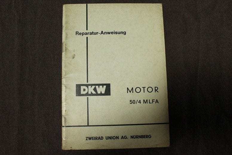 DKW Motor 50/4 MLFA reparatur anweisung 4 voet versnelling, Ophalen of Verzenden, Gebruikt