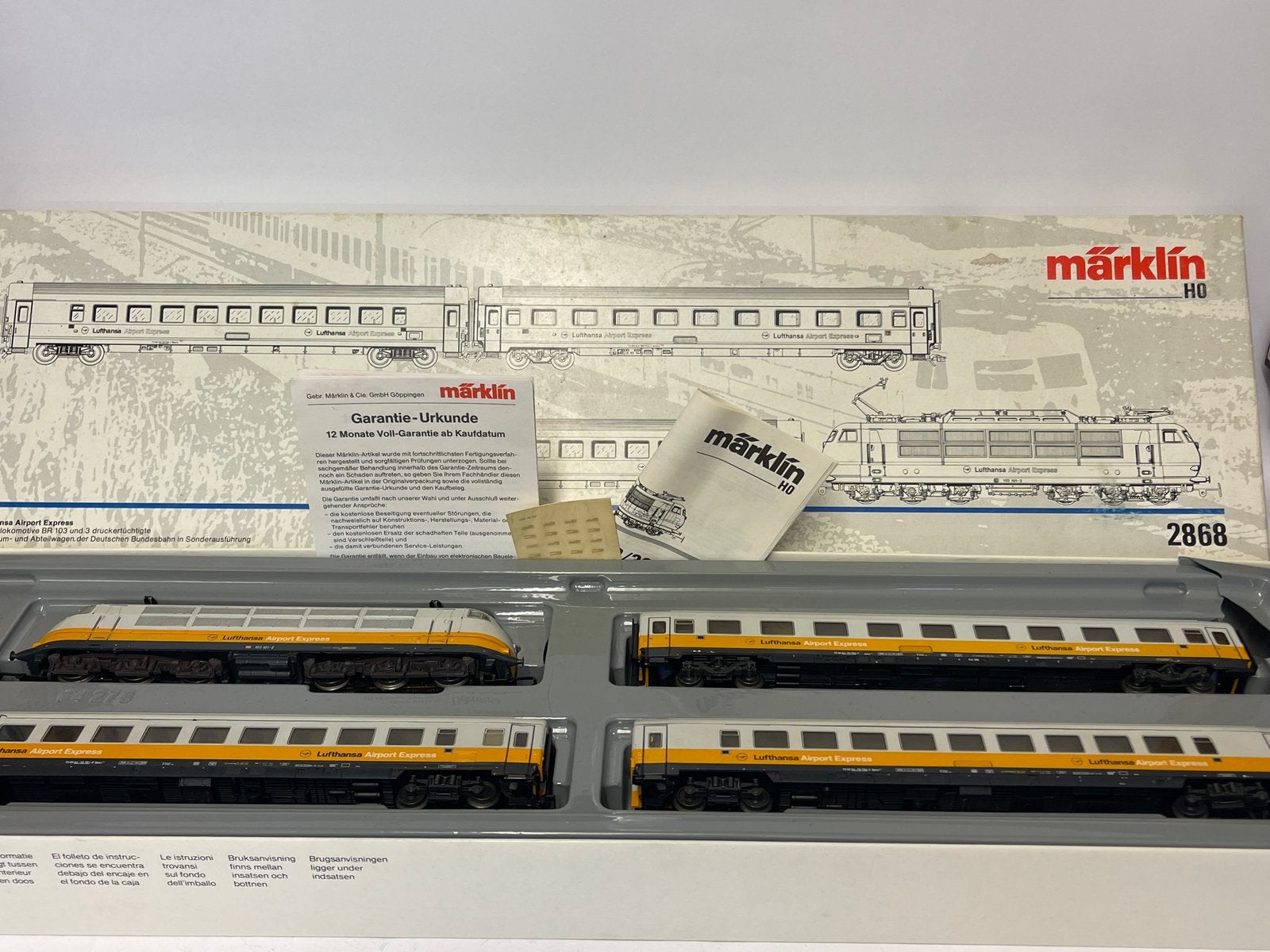 ** AFGEPRIJSD ** KOOPJE ** LUFTHANSA ** Märklin 2867 **, Hobby en Vrije tijd, Wisselstroom, Treinset, Ophalen of Verzenden, Analoog