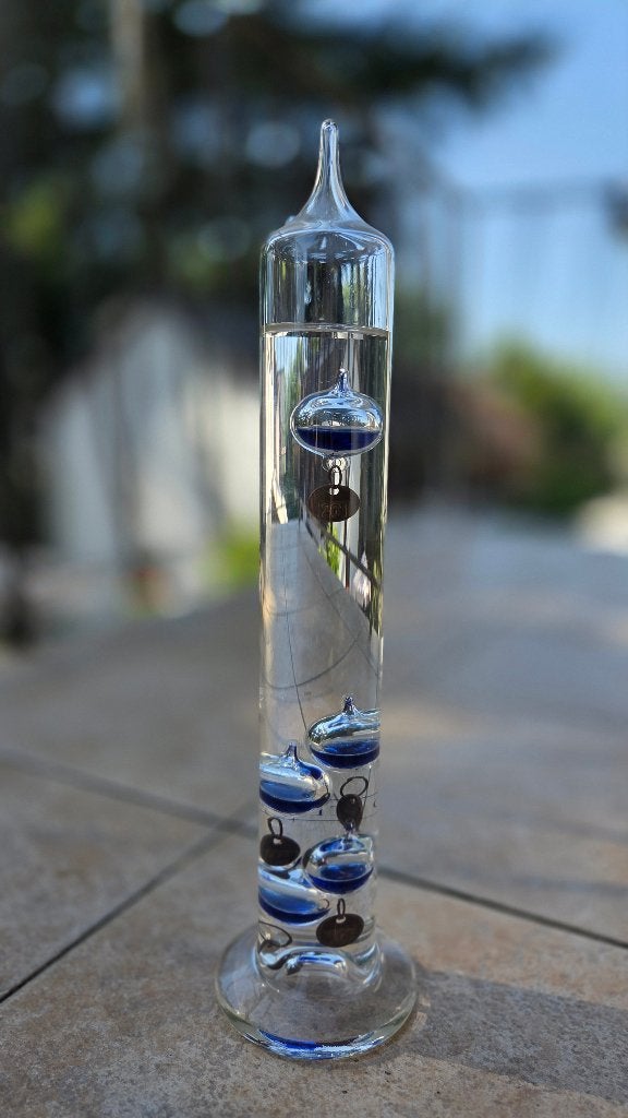 Galileo thermometer- decoratieve temperatuurmeter, Huis en Inrichting, Woonaccessoires | Thermometers, Glas, Ophalen of Verzenden