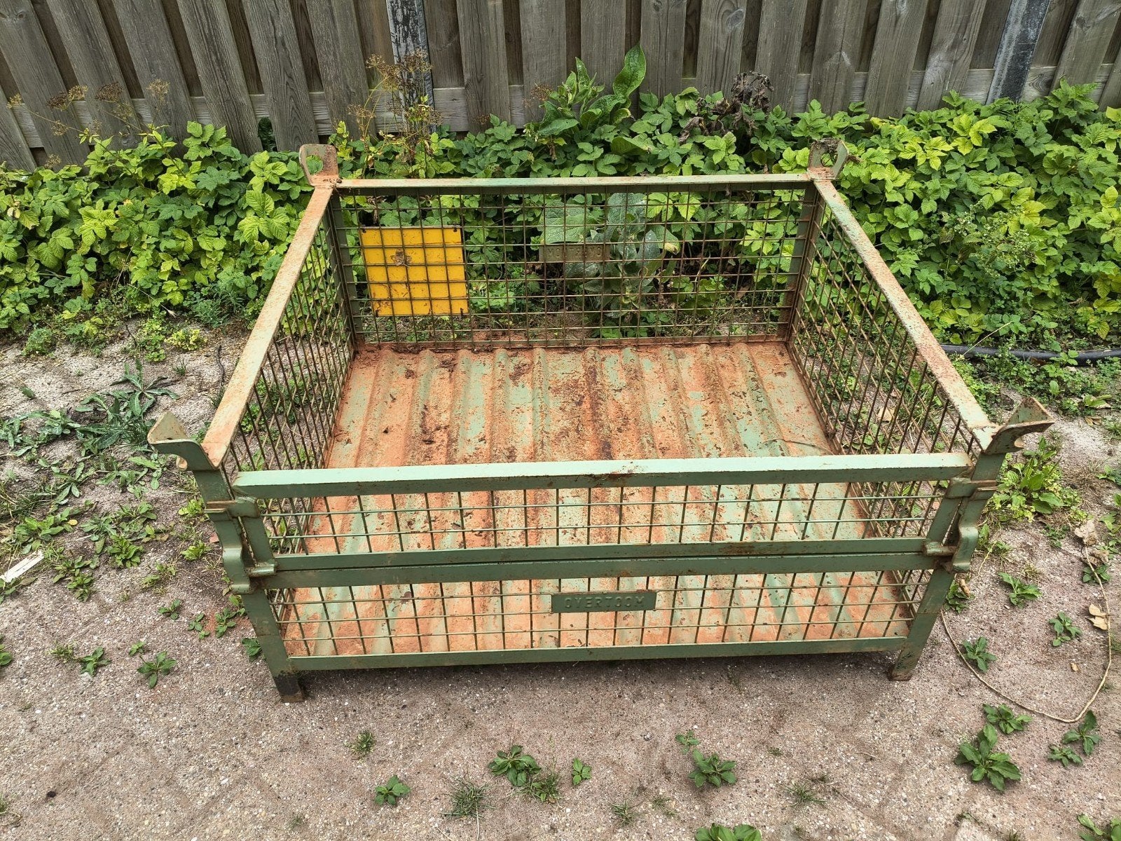 Stevige metalen gaas container / gitterbox voor opslag of tr, Doe-het-zelf en Verbouw, Kratten en Dozen, Ophalen, Gebruikt, 100 cm of meer
