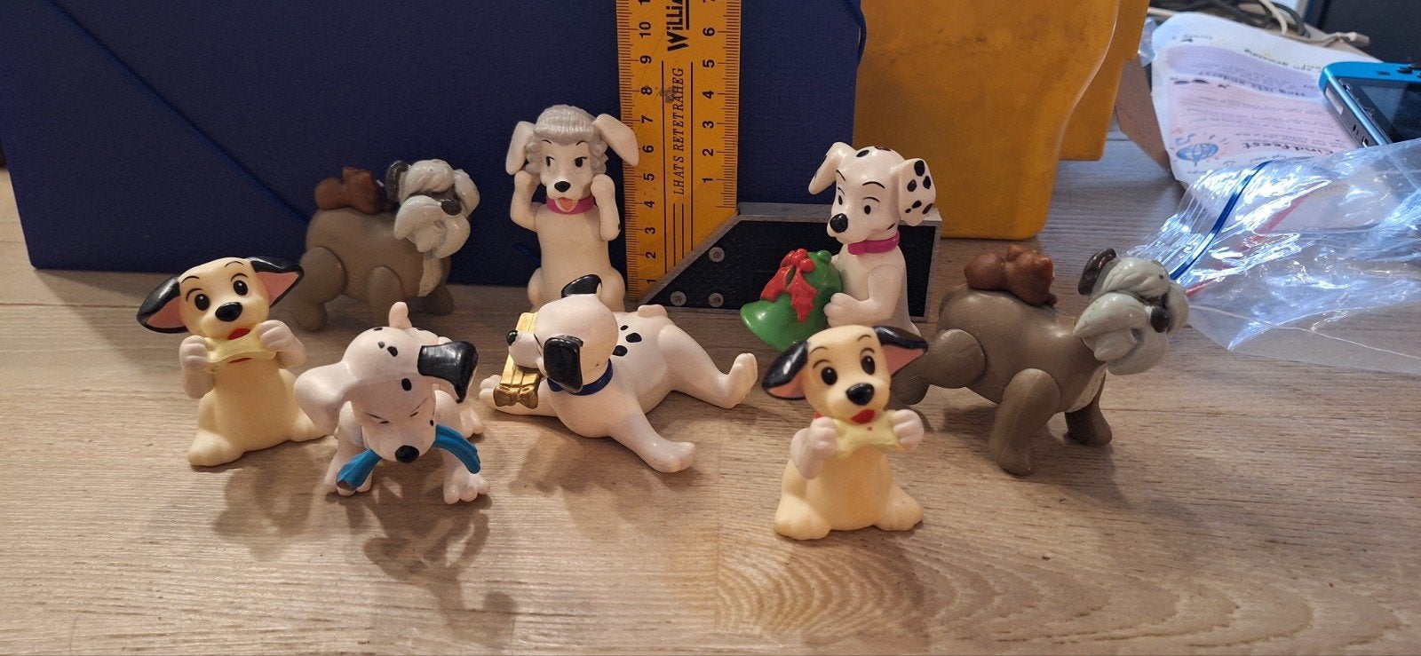 Disney 101 dalmatiers poppetjes set van 8 (1625), ., Ophalen of Verzenden, Zo goed als nieuw, .