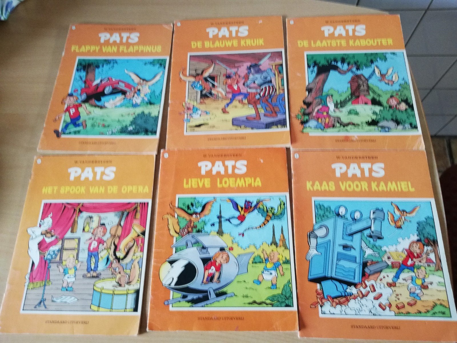 W. VANDERSTEEN. PATS 1 t/m 6  1976., W. Vandersteen, Meerdere stripboeken, Ophalen, Gelezen