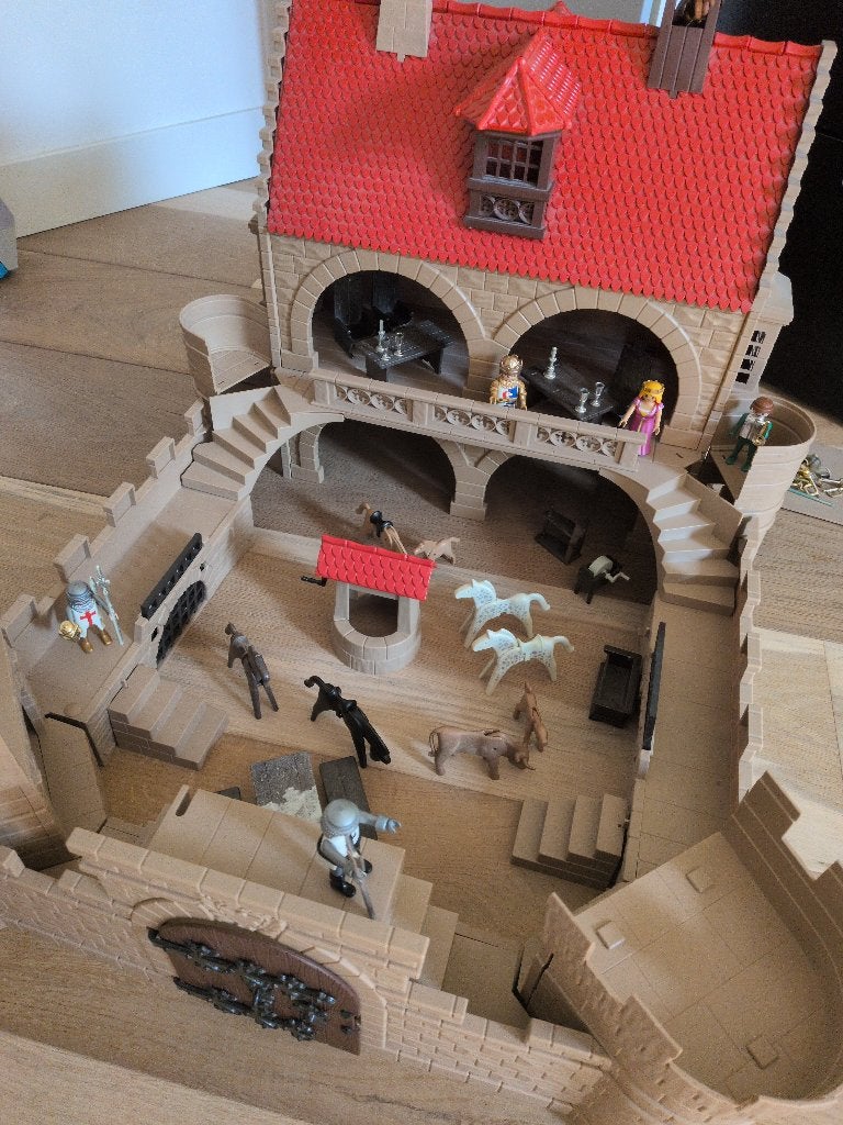 Vintage kasteel Playmobil, Ophalen of Verzenden, Gebruikt, Losse onderdelen, Kasteel/Fort